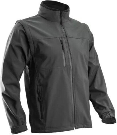 Coverguard - Yang 2 in 1 Jacke grau Softshell abnehmbare Ärmel Größe m