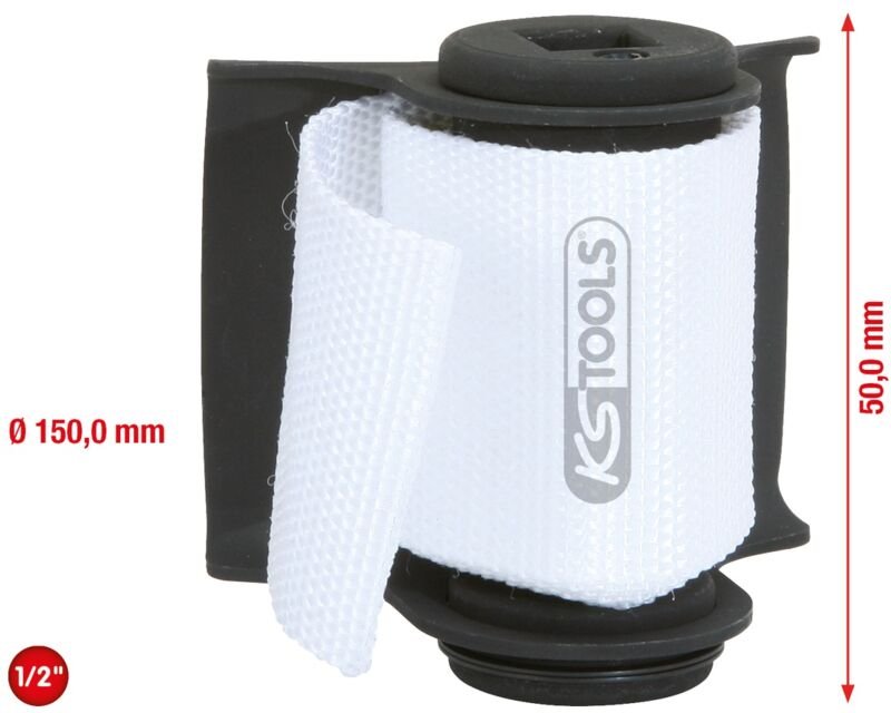 Ks Tools 1/2' Filter-Gurtband-Schlüssel, ø 150mm - 455.0055