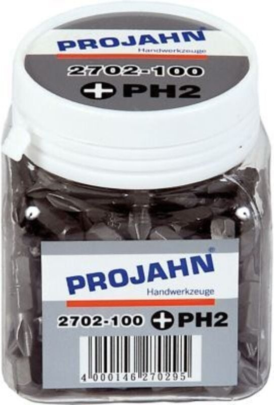 Projahn 1/4 Bit L25 mm Phillips Nr. 3 100er Pack