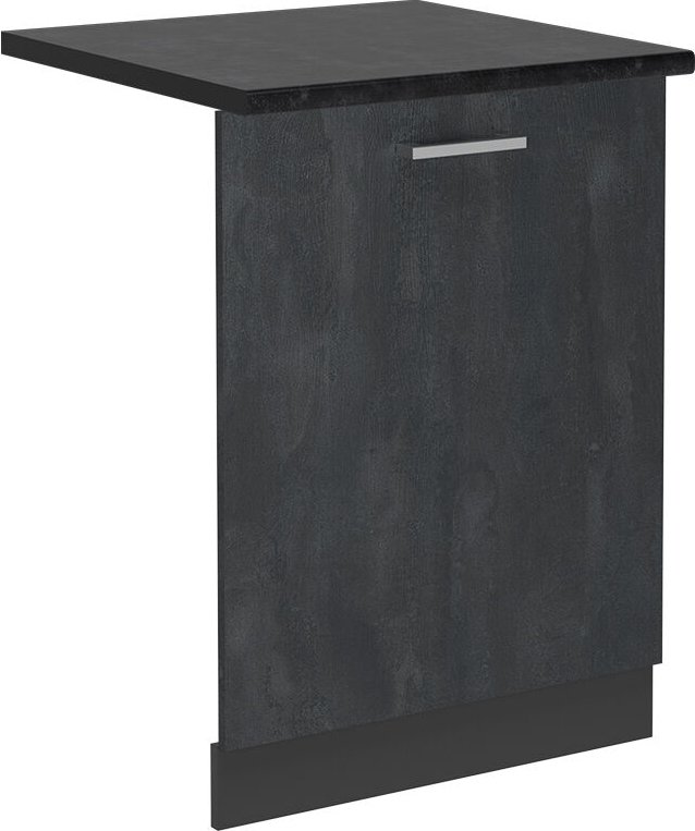 Thumbnail - Vicco - Geschirrspülblende R-Line, Schwarz Beton, 60 cm , ap Anthrazit