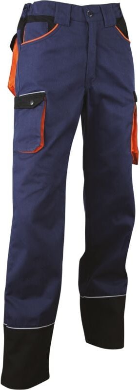 Arbeitshose HERSE - MARINE/Schwarz/Orange L - FR(44)