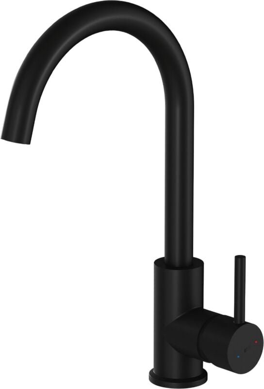 Kiwo Spültischarmatur schwarz - Essebagno