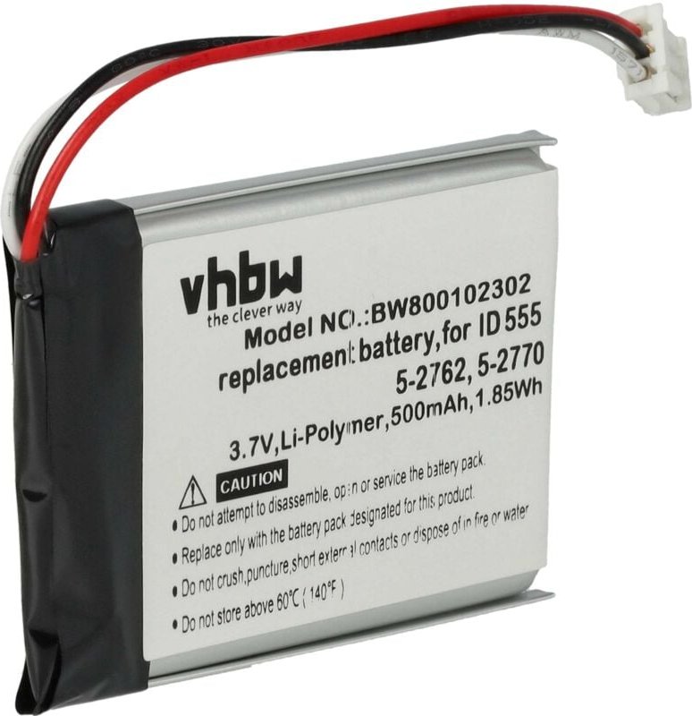 Vhbw - Akku kompatibel mit Philips id 5551B, MC-163-500, id 5552B, id 555, BF021P schnurlos Festnetz Telefon (500 mAh, 3...