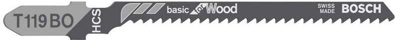 Stichsägeblatt t 119 bo Basic for Wood - Bosch