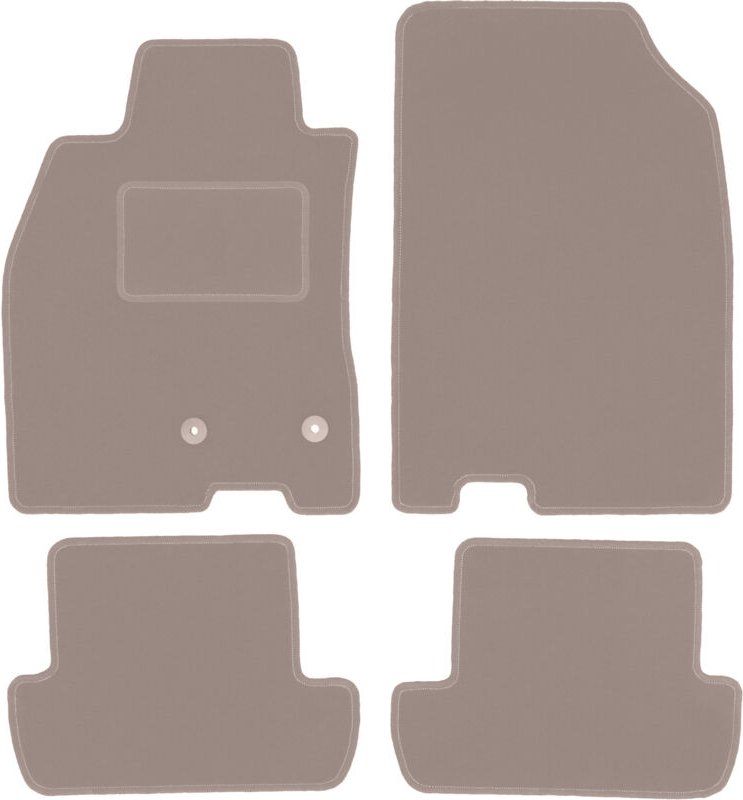 Beige Veloursmatten für: Renault Megane III Fließheck, Coupé, Grand Tourer, Kombi (2008-2015)