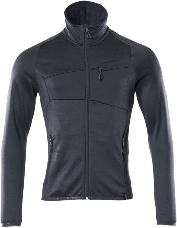 Accelerate Fleecepullover 18103 mit Reißverschluss Herren Gr. 2XL schwarzblau - Mascot