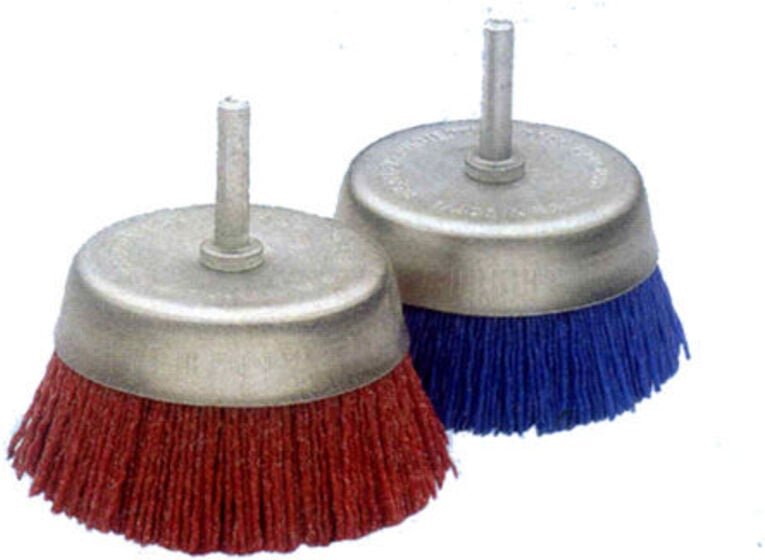 Blaue feine Nylon-Schleiftopfbürste 50 f 50826