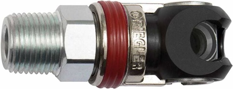 Schwenk-Sicherheitskupplung nw 5,5, aro 210, Stahl, g 1/4 ag - Riegler