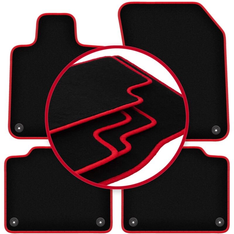 CARLUX-RED Autofußmatten für: Volvo S90 II Limousine (2016-)