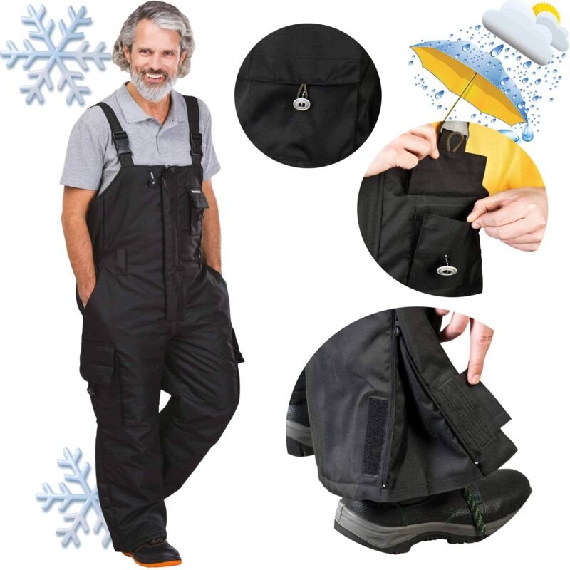 Lh-Blacker Winter Isolierte Hose Mit Latz Xxl