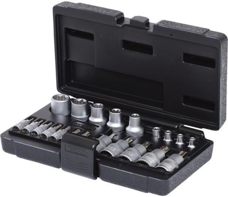1/4'+1/2' Torx-Steckschlüssel-Satz, 21-tlg