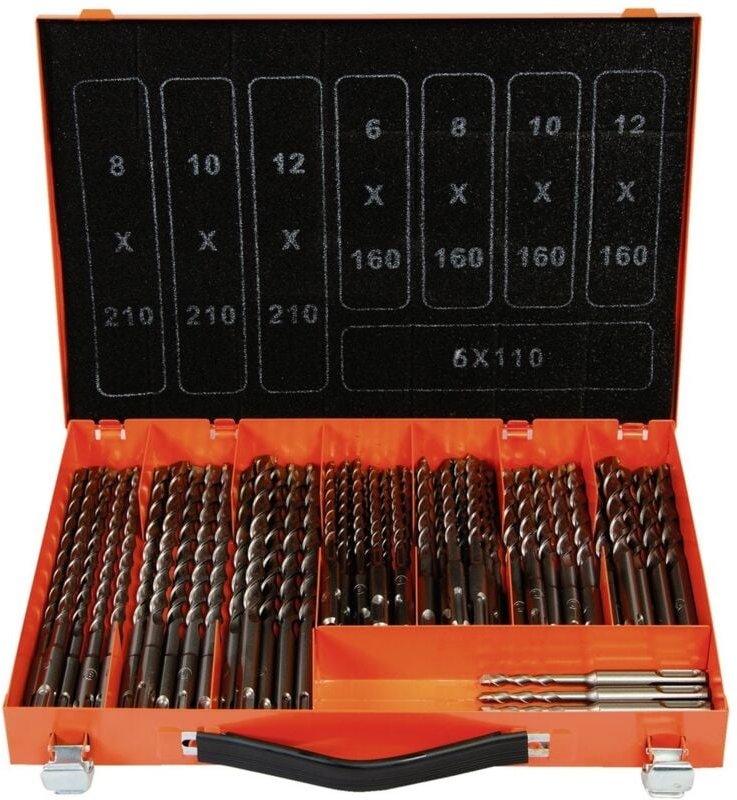 Projahn - Hammerbohrer Magazin SDS-plus eco 50 tlg. in Metallkasette