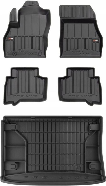 3D SET Fußmatten und Kofferraummatte Fiat Fiorino 2008-2020 2d