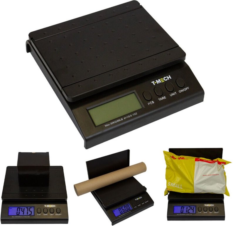 Monster Shop - lcd Digital Paketwaage Briefwaage Küchenwaage Postwaage Waage