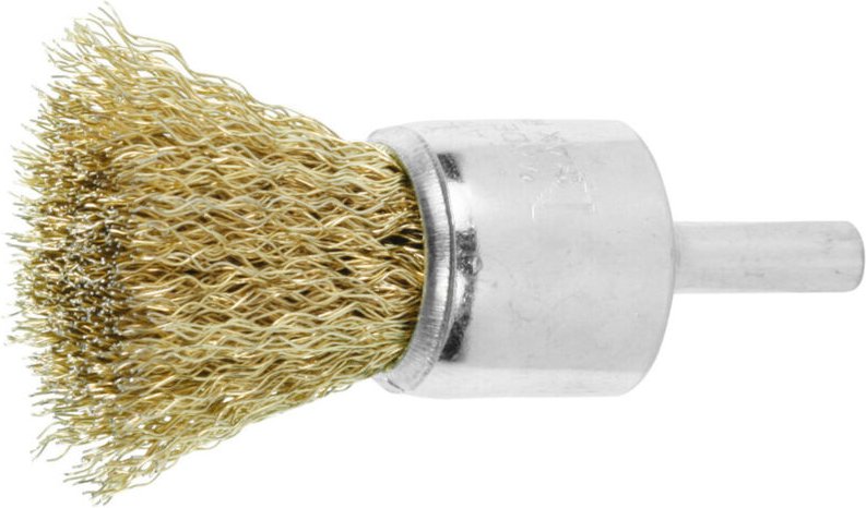 Lessmann ® - Lessmann Pinselbürste Stahldraht, vermessingt 0,25 mm, Typ: 22X22