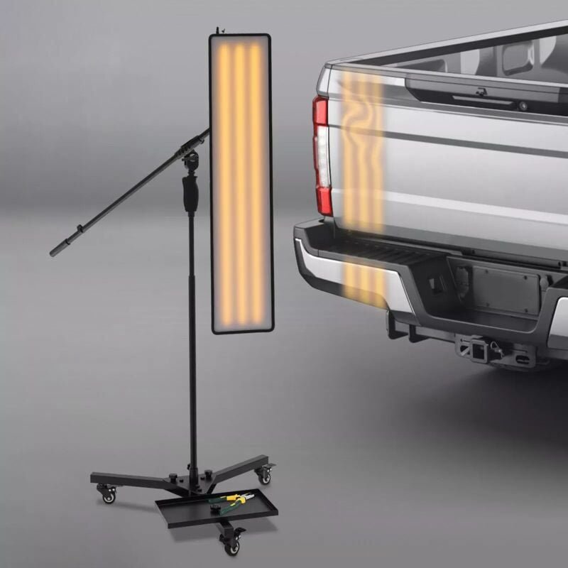 PDR Dellenreparaturwerkzeug, Auto-Dellenreparatur, Dellenzieher, Lampe, LED-Reflektor, PDR, 3 x Universalräder, für Auto...
