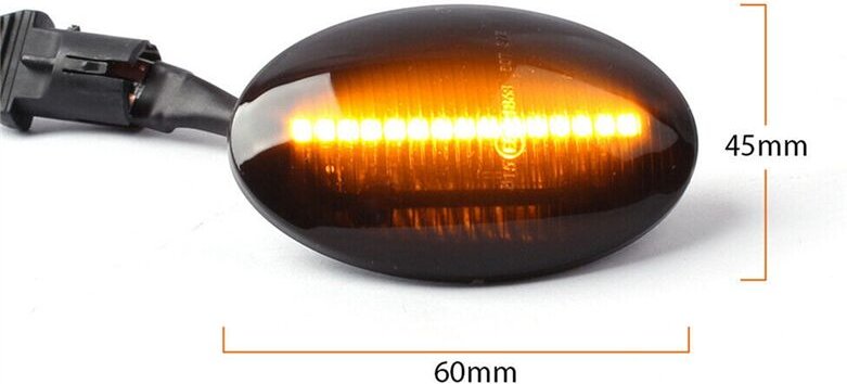 Tlily - 2PCS led Dynamische Seite Marker Lichter Blinker Lampen Flasher für Corsa bcf Combo