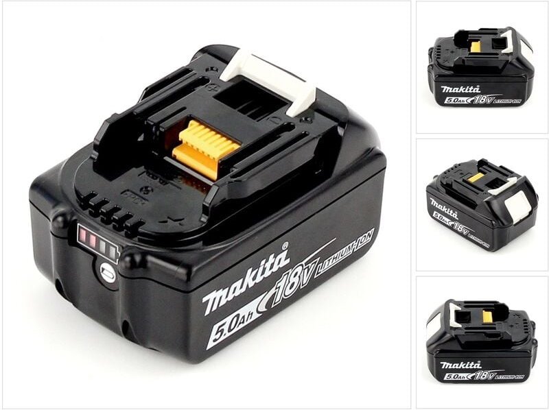 Makita - bl 1850 b Li-Ion Akku 18V 5,0 Ah ( 197280-8 / 632f15-1 ) mit led Anzeige - Nachfolger von 196672-8