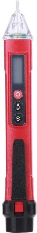 Berührungsloser digitaler Prüfstift, Stromspannungsdetektor Messgerät Elektrische Tester Haltepunkttest AC 121000V (Rot ...