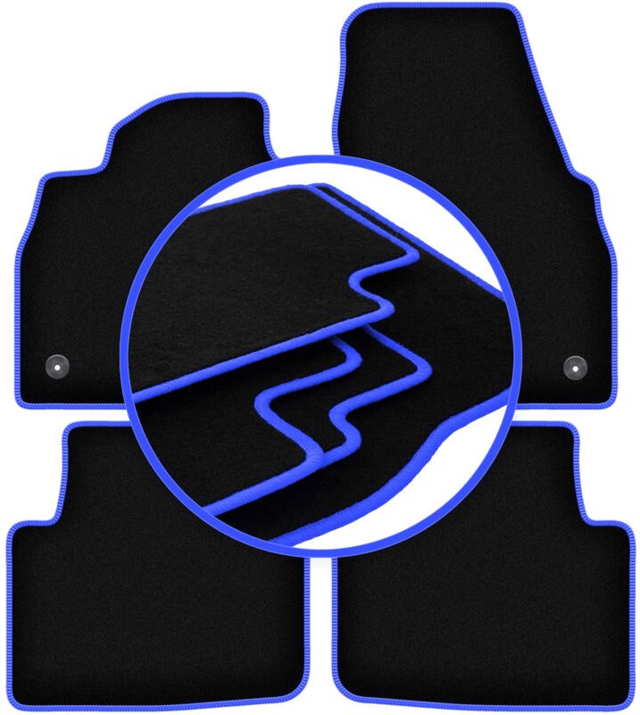 CARLUX-BLUE Autofußmatten für: Skoda Scala Fließheck (2019-)
