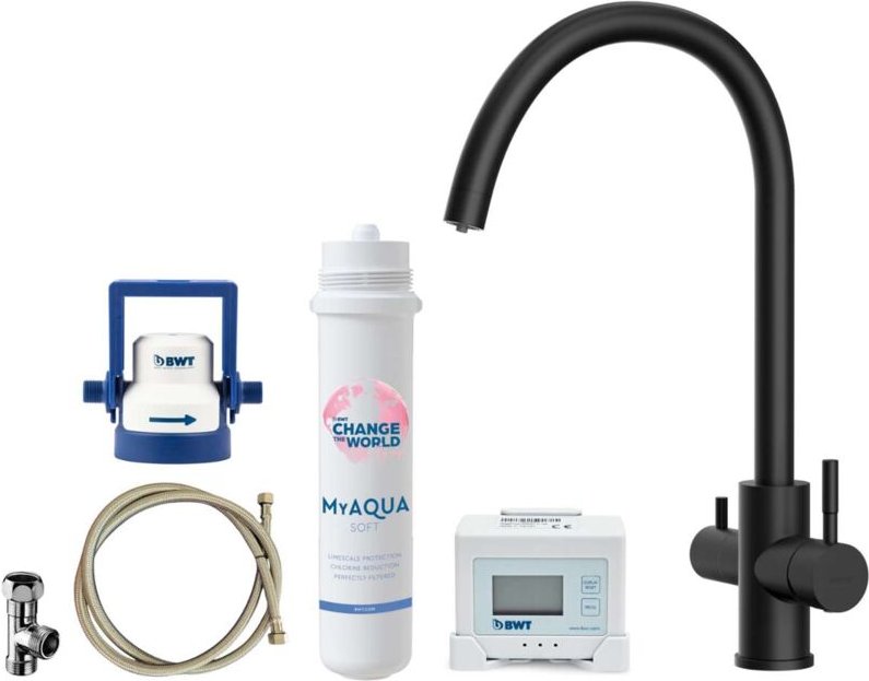 Kielle - Wimeo - Spültischarmatur inkl. Filter, schwarz matt 10525SFI24