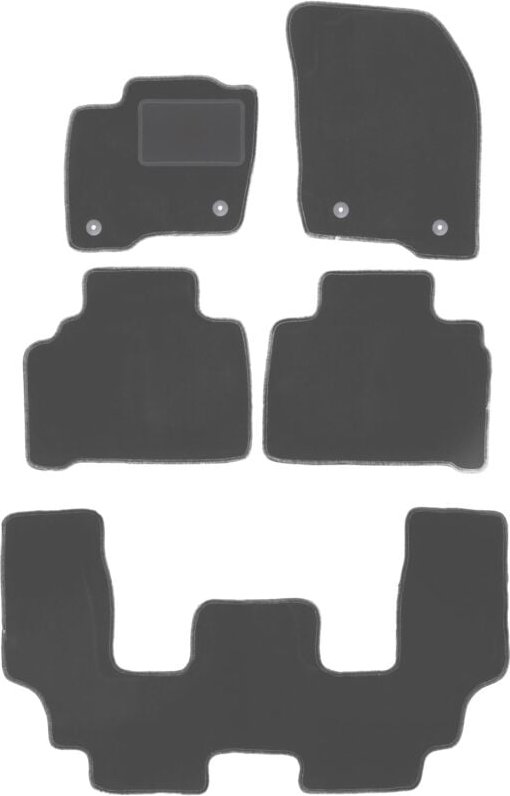 Graphit-Fußmatten für: Ford S-MAX MK2 Minivan (2015-)