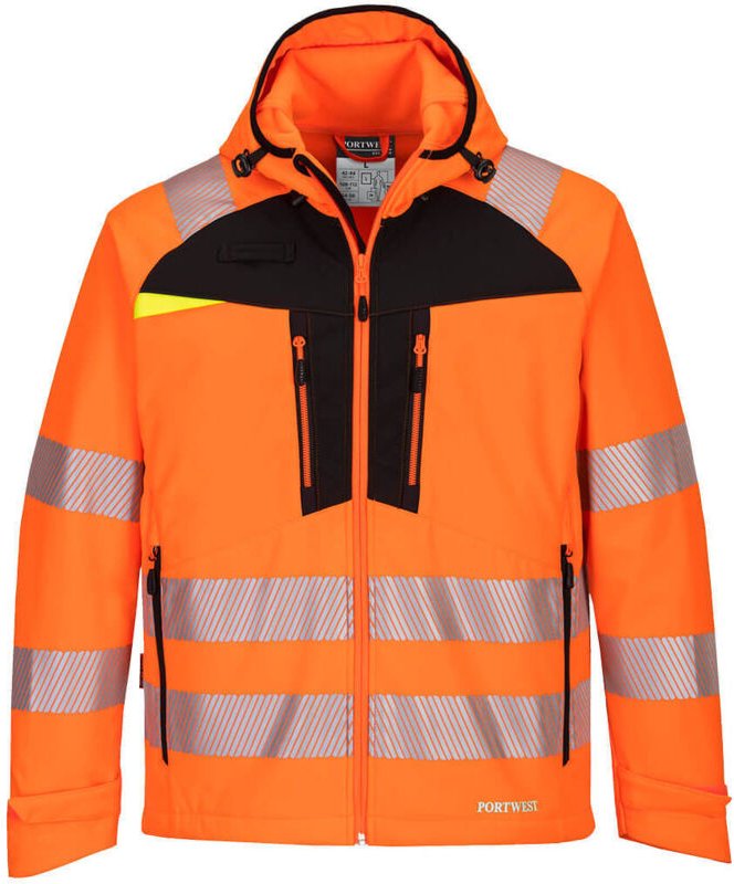 Softshell-Jacke HV DX4 Orange/Schwarz XL
