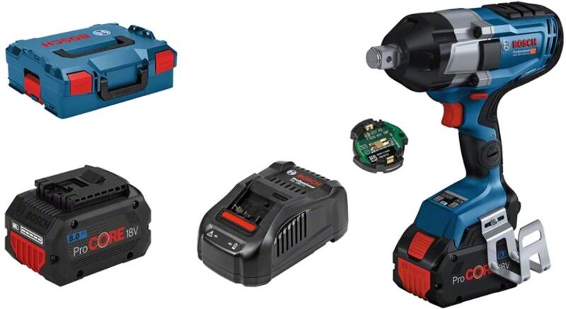 Bosch Akku-Drehschlagschrauber gds 18V-1050 hc mit 2x Akku ProCORE18V 8.0Ah in l-boxx