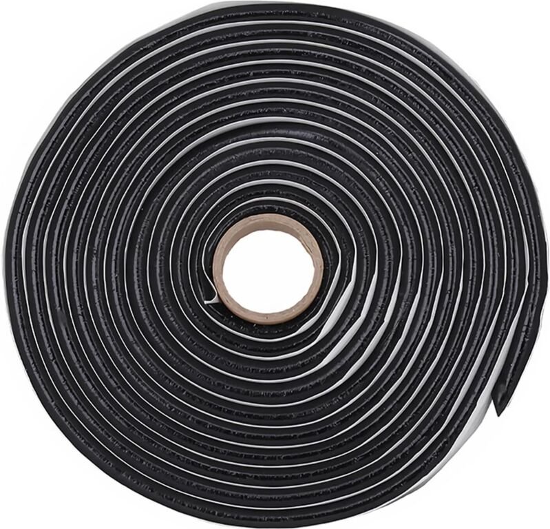 Butylband Schwarz 6 mm x 5 m, wasserdichtes Klebeband zum Verkleben und Abdichten von Autorücklichtern, Scheinwerfern, F...