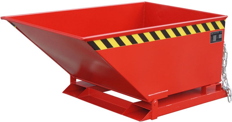 Bauer Späne-Kippmulde SKN 400, lackiert, Feuerrot