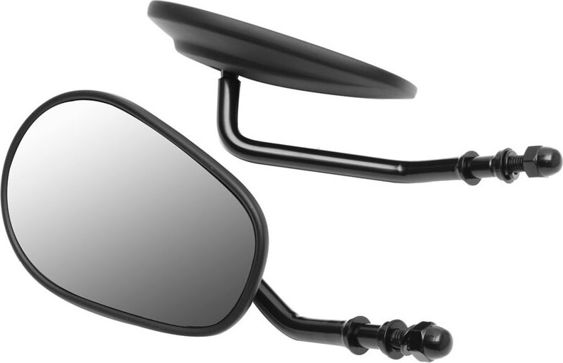 Motorradspiegel, kompatibel mit Harley-Spiegeln, Premium-Vollmetallspiegel, 883 Harley-Spiegel (schwarz)