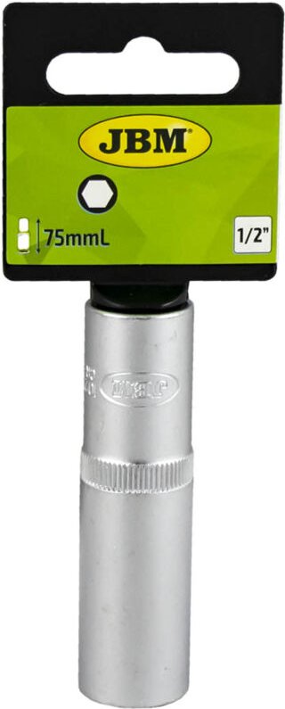 JBM - 75 mm lange Steckschlüssel. 17mm. sechskant. 1/2' 10058
