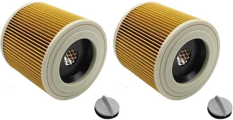 Kenshire Lot de 2 filtres à cartouche compatibles avec Karcher série a wd WD2 WD3P A2004 WD2200 SE4001 pour aspirateurs ...
