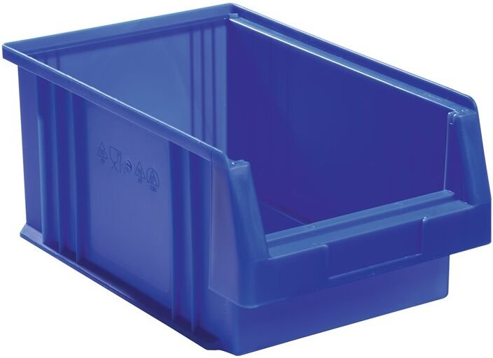 LA-KA-PE 01550 02 02 Sichtlagerkasten PLK L330xB213xH150mm PP blau