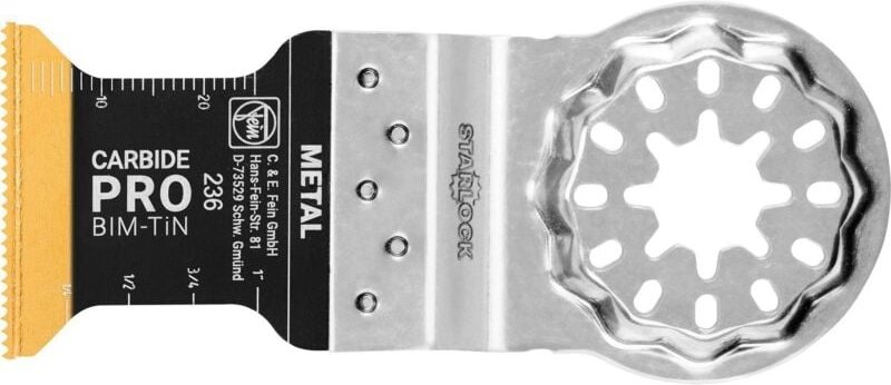 FP - fein E-Cut Carbide Pro, Länge 40 mm, Breite 32 mm, ve 10 St, Aufnahme sl