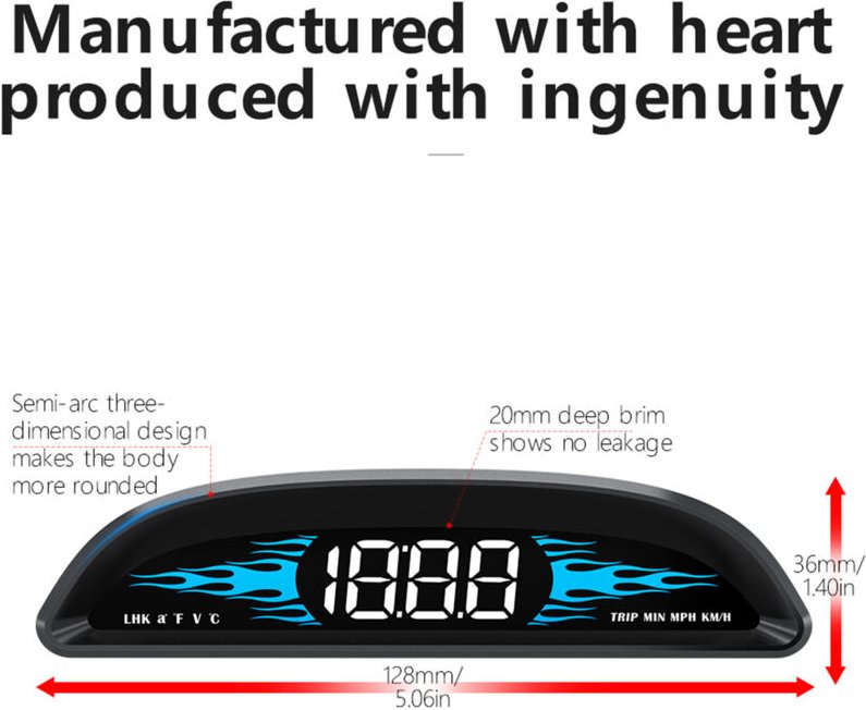 Auto Neues OBD-Tachometer-Kopf-Up-Display B2 Multi-Funktionen Diagnosedetektor sicheres Fahren