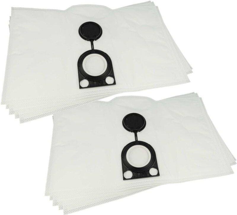 10x Staubbeutel kompatibel mit Starmix gs 1020 h, gs L-1220 hmt Staubsauger - Mikrovlies, 20 l Füllvolumen, 31cm x 51cm ...