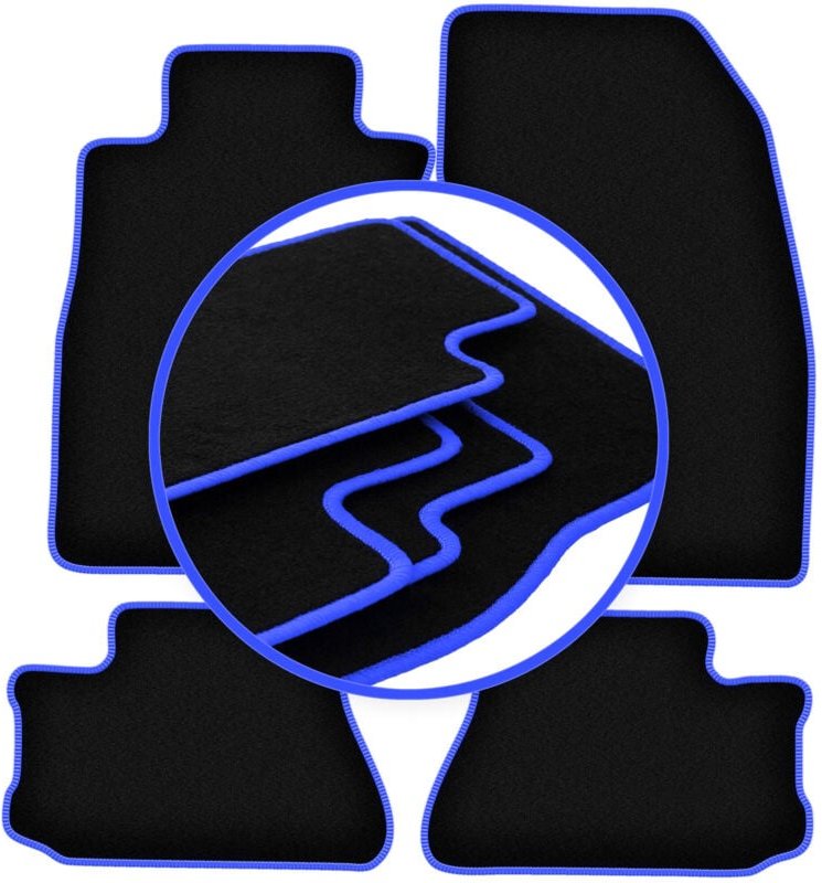 CARLUX-BLUE Autofußmatten für: Mitsubishi 3000GT Coupé (1994-2001)