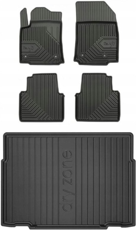 SET 77 Gummimatten und Fußmatten Citroen C3 Aircross ab 2017-