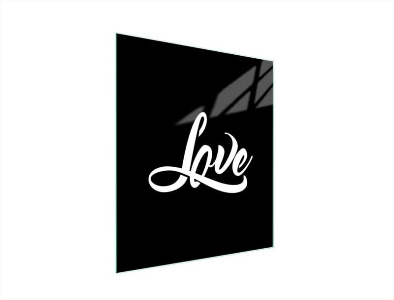 Glasschneidebrett 45x52 Schwarz