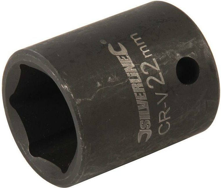 Schlagschrauber-Steckschlüsseleinsatz, 1/2-Zoll-Antrieb, 6-kant, metrisch 22 mm