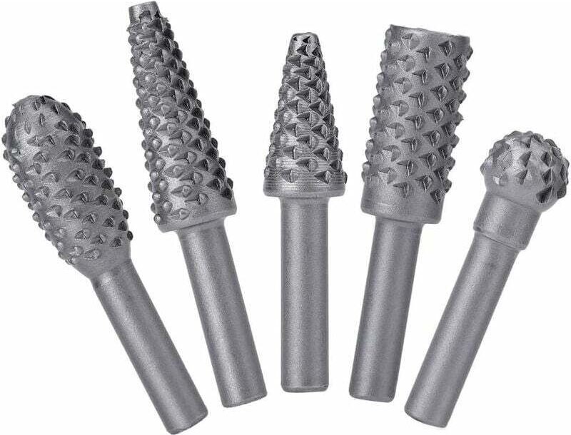 Rotierender Fräsersatz, Elektrowerkzeuge, Holzschleifen, Raspel aus massivem Stahl, Hartmetall-Holzschnitzwerkzeug für B...