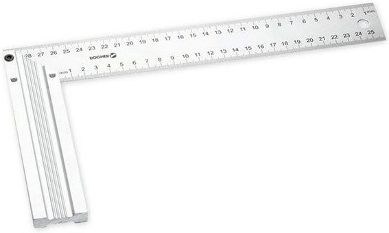 Professioneller Edelstahl quadratisch 300x50x3mm DOGHER 793-01-300