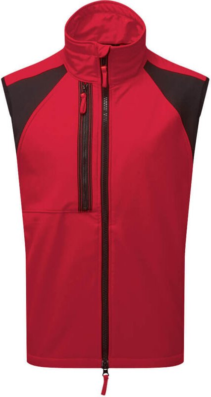 Softshell-Weste WX2 (2L) Dunkelrot 3XL