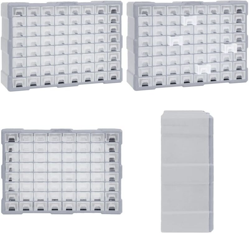 Multi-Schubladen-Organizer mit 64 Schubladen 52x16x37,5 cm - Multi-Schubladen-Organizer - Werkzeug-Organizer - Home & Li...