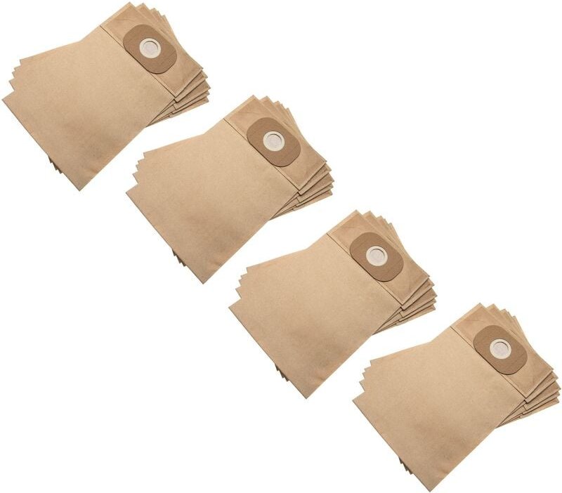 20x Staubsaugerbeutel Ersatz für Kärcher 6.904-216, 6.904-216.0 für Staubsauger - Papier, 30cm x 18,95cm, sandfarben - V...