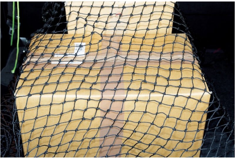 Abdecknetz 1,3x1,6 m schwarz m. 4 Gurte 2 m