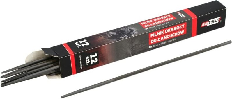 Awtools pilnik okrągły do łańcuchów 4,8mm 12szt.