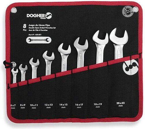 Dogher - Tasche mit 8 Doppelschlüsseln mit offenem Mund 450-001