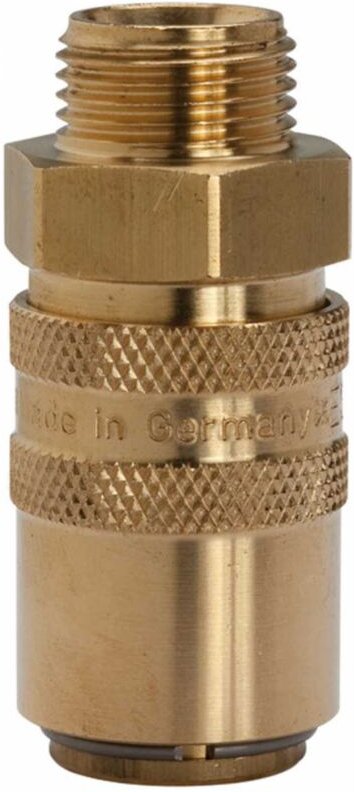 Temperierkupplung dn 6 mit Außengewindeanschluss, M14x1,5 45° - Riegler